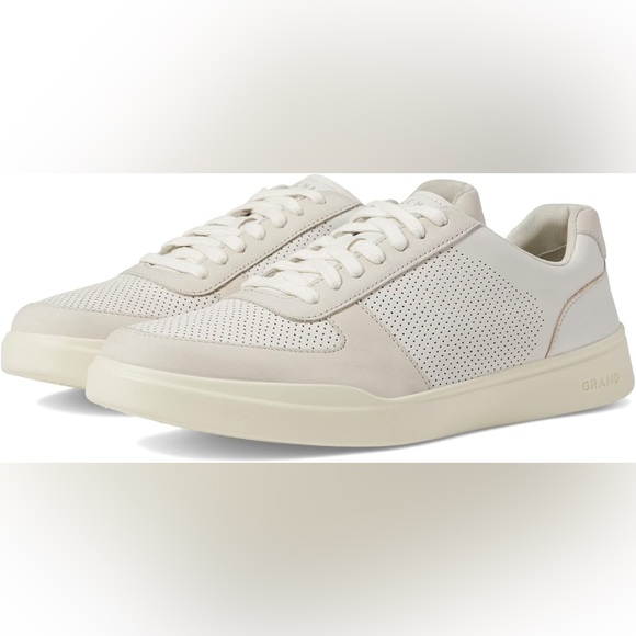 Cole Haan Other - Cole Haan Grand Crosscourt Modern Perf Sneaker Ivory/Silver Birch 12 D (M)